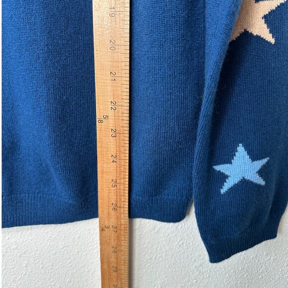 Chinti & Parker Navy Multi Star Long Sleeve Crewneck Sweater L - Picture 13 of 13